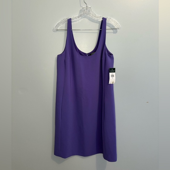 Lauren Ralph Lauren Dresses & Skirts - Lauren Ralph Lauren Sleeveless Light Purple Crepe Scoop-neck Above Knee Y2K 8